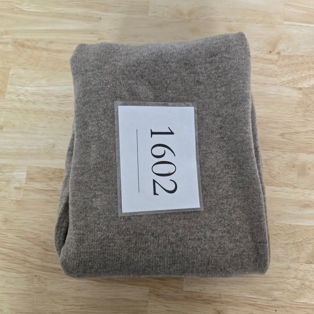 NWT Gentle Herd Women's 100% Wool Knit Lounge Pants Size 1 (US XS) Brown Elastic - Picture 8 of 9